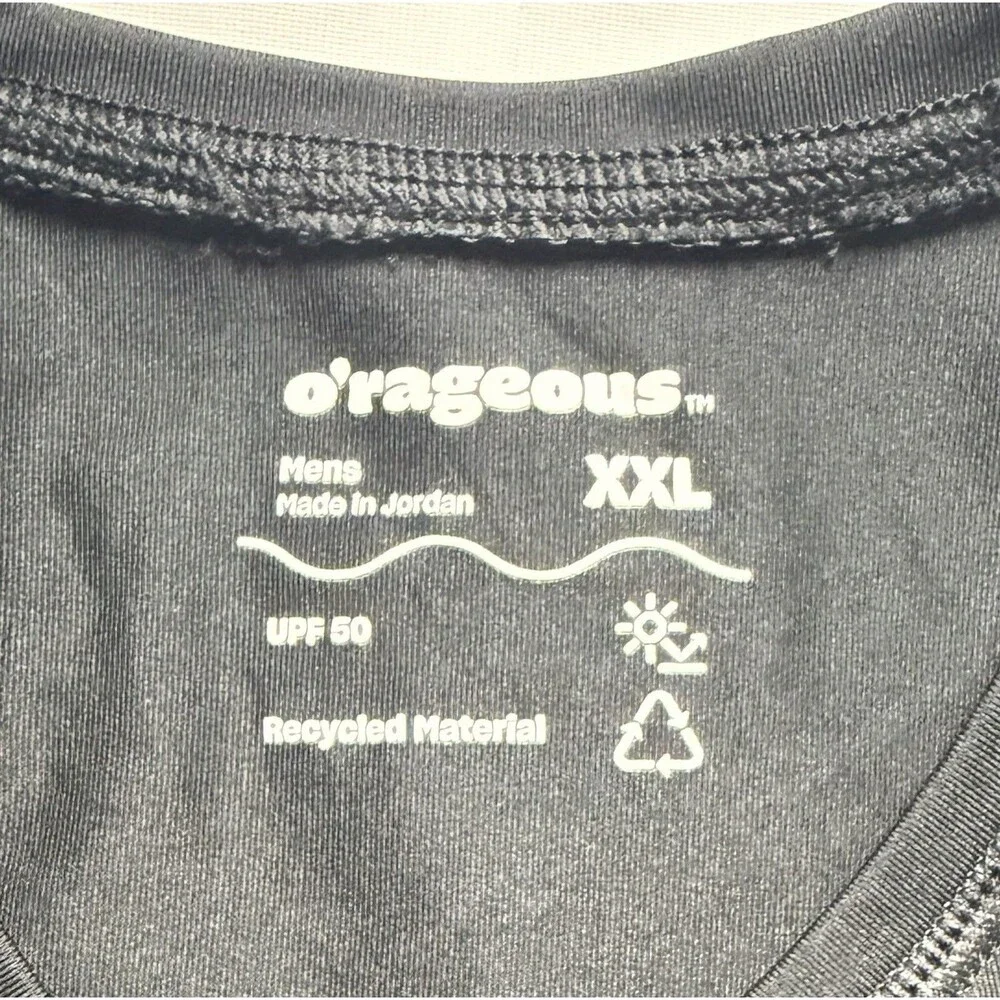 O'Rageous UPF 50 Performance Mens Performance Rash Guard Sz XXL F38 - Picture 6 of 8